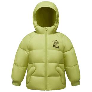 FILA KIDS斐乐童装男小童羽绒服2026春新款儿童保暖宽松连帽外套