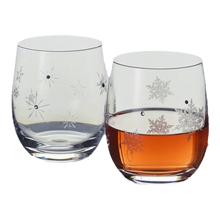 NARUMI/鸣海Snow&Star 玻璃对杯/雪花&星星礼盒GW4065-42182A