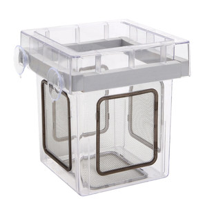 沃韦朗孔雀鱼繁殖盒鱼缸亚克力小鱼苗隔离防跳产卵房育苗箱饲养盒