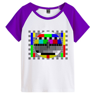 电视信号棉谢尔顿T恤衣服谢耳朵学生夏季生活大爆炸短袖TBBT男装t