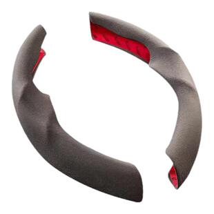 TUSK特斯拉焕新版model3Y方向盘套丫车内饰装饰改装配件翻毛皮