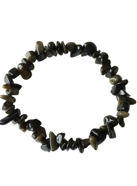 黑曜石招财个性ins冷淡风手链