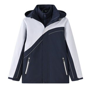 深圳校服中学生冲锋衣三合一特氟龙御寒恒温防雨保暖衣摇粒绒内胆