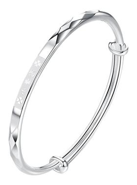 年轻款小幸运情人节足银手镯