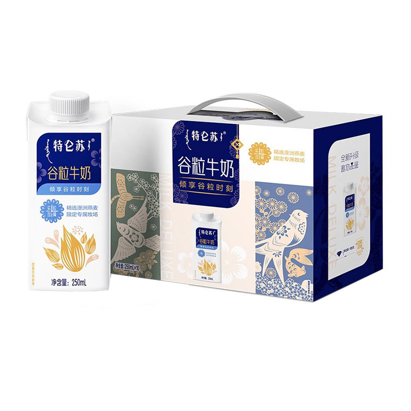 6月份产蒙牛特仑苏谷粒牛奶燕麦
