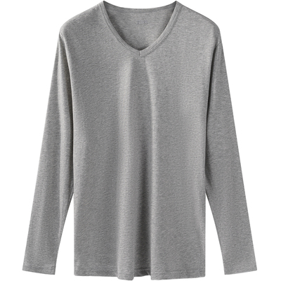 宜而爽男士精梳棉薄款秋衣棉毛衫