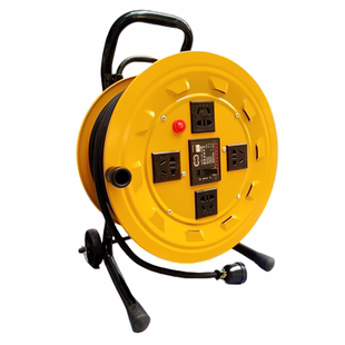 220V电缆拖线绕线盘线圈轴施工移动电源延长线缆盘 20/30/50/70米