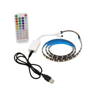 RGB灯带装饰自粘电脑桌面电竞氛围灯电视usb5v声控幻彩led灯条