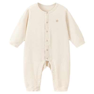 babylove[暖呼吸]婴儿连体衣秋冬羊毛保暖哈衣爬爬服睡衣宝宝衣服