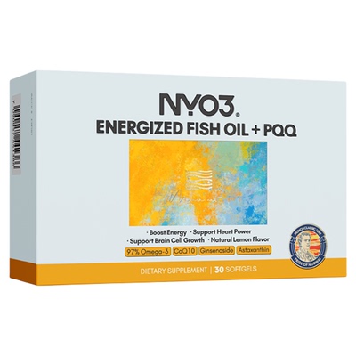 NYO3挪威活力鱼油rTG型高纯浓缩欧米茄补脑pqq虾青素维生素心血管