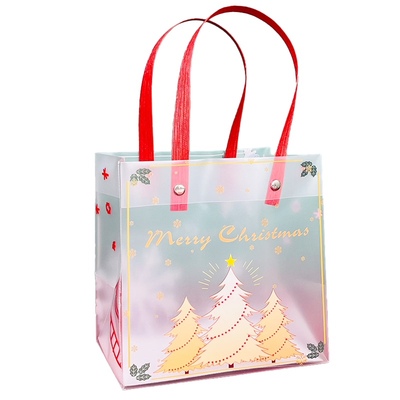 平安夜盒圣诞礼品袋防水手提袋卡通糖果伴手礼袋礼物磨砂包装