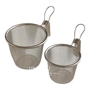 火锅专用挂边漏网篮厨房煮面烫菜油炸漏网筐304不锈钢细网漏勺