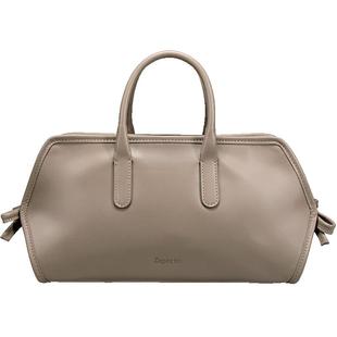 REPETTO丽派朵 GALA灰褐色大号真皮法棍保龄球包 2025秋季新款