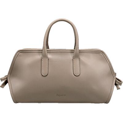 REPETTO丽派朵 GALA女士灰褐色大号真皮法棍保龄球包