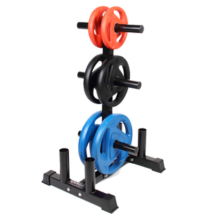 杠铃片杠铃杆储存架奥片深蹲硬拉卧推练臂肌可移动架存放架大孔片