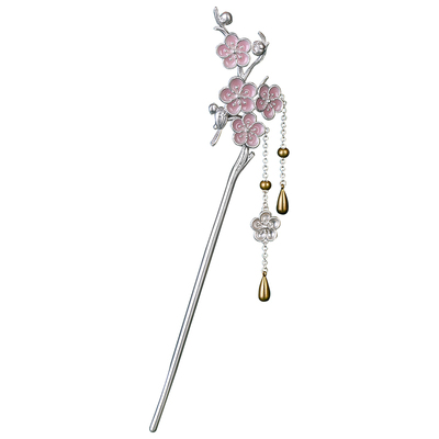 宝银世家银发簪高级感999纯银簪