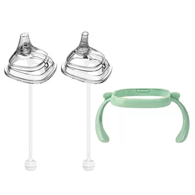 适用于赫根直饮吸管奶瓶配件吸鸭嘴奶嘴重力球握把手柄学饮杯盖子