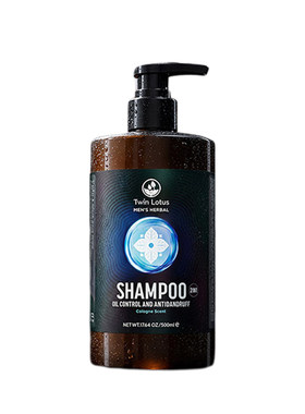 双莲男士植萃控油洗发水500ml