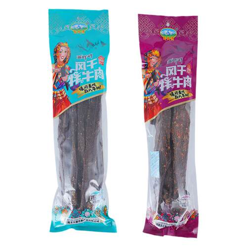 西藏特产圣天源风干牦牛肉长条牛肉正品嚼劲十足超干500g拉萨发货