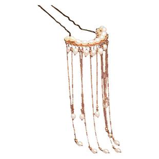 华容珠翠原创发钗发簪流苏超仙珍珠步摇汉服旗袍中式马面裙发饰