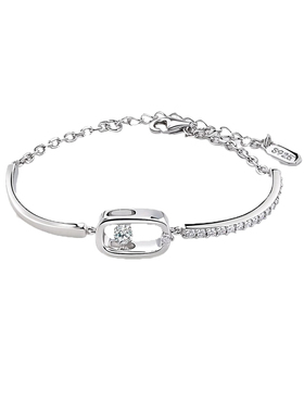 方块跳动的心手链女温柔气质百搭