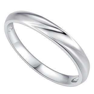 潮宏基铂雅铂金钻石戒指PT950戒圈指环手饰情侣对戒百搭生日礼物