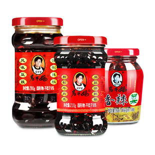 老干妈风味豆豉油辣椒拌饭酱辣椒酱香辣菜下饭豆豉 280g*1瓶-TJB