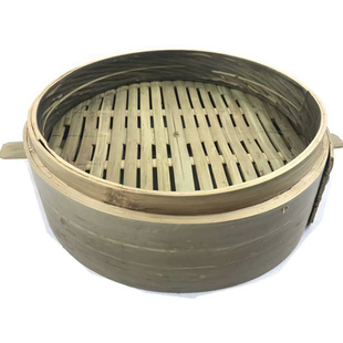 纯手工无胶水全青皮竹制酒店田园风加深笼屉小笼包家用蒸笼酒店商