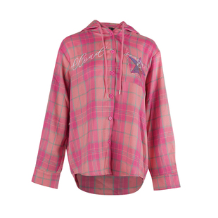 CLOUDSEASON花样甜心格子上衣衬衫女2026初春上衣小个子长袖外套