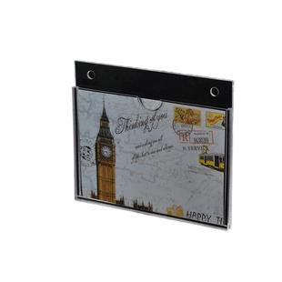 双层亚克力插槽A4卡槽插纸盒广告展示牌透明有机玻璃板照片盒子