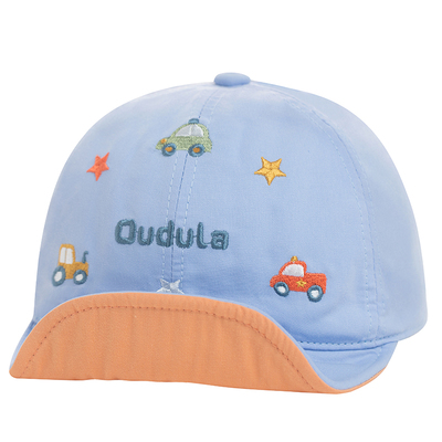 嘟嘟啦纯棉鸭舌帽小汽车卡通薄款
