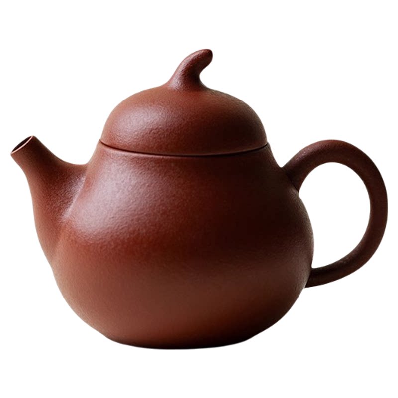 紫砂朱泥小茄瓜壶高端功夫茶具