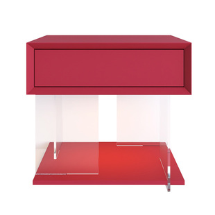 床头柜意式极简悬浮卧室床边柜小型置物柜床头收纳柜主卧悬空柜架