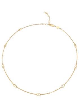 通体纯银猪鼻子项链女