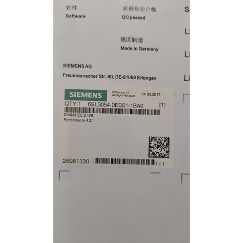 议价全新 卡6SL3054-7EF00-2BA0-Z ZE01-Z ZF01G01-Z ZH01