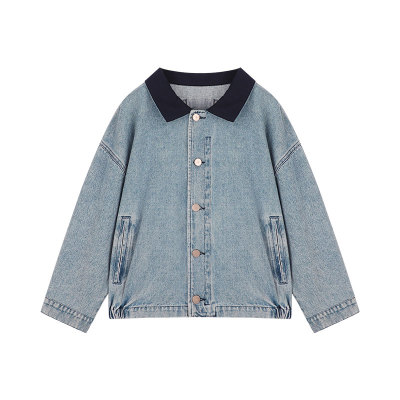 Amybaby女童美式复古宽松夹克衫
