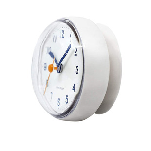 浴室防水小时钟吸盘钟卡通钟厨房冰箱贴卫生间吸墙防雾贴玻璃钟表