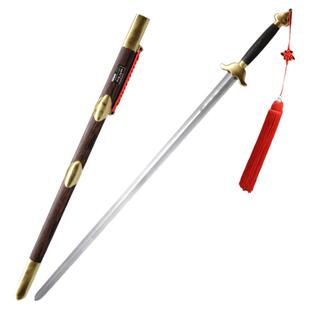 手工太极剑 不锈钢武术比赛男女晨练中软剑龙泉沈广隆宝剑 未开刃
