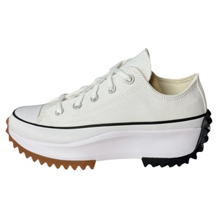 匡威Run Star Hike男女白色低帮流星厚底增高休闲帆布鞋168817c