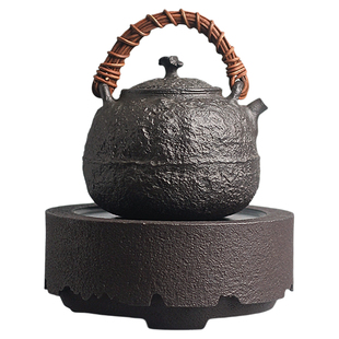 信龙堂正品铁壶日本原装进口复古砂铁壶侘寂风烧水壶泡茶高端茶具