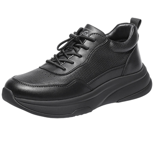 森达高帮鞋男2025冬新商场同款户外运动厚底休闲鞋2AP01DD5