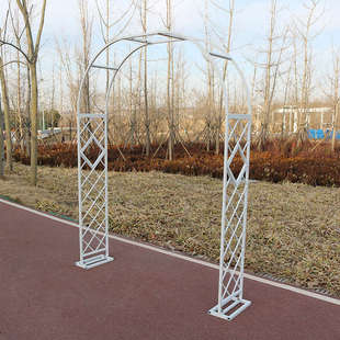 花架爬藤架拱门花园月季 饰 花铁架绿萝植物架户外铁艺花门庭院装