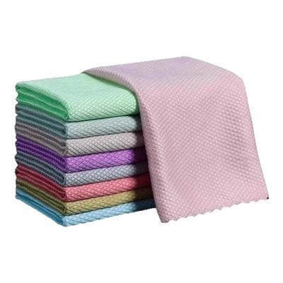 洁丽雅鱼鳞抹布无痕擦玻璃吸水