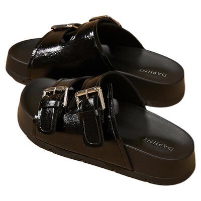 达芙妮2025夏季新款厚底凉拖鞋