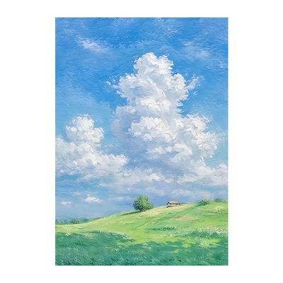 玻璃贴膜防窥防走光油画风景