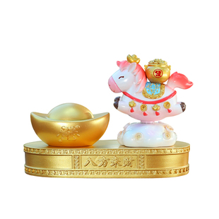 马年生肖转转马汽车摆件高档车内中控台吉祥物装饰品2026新款车载