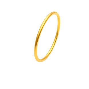 3D硬金古法黄金传承手镯细手环女款999足金三生三世手镯纯金镯子