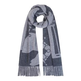 ZB/珍贝秋冬新款品高支纱流苏围巾100%山羊绒时尚百搭通勤/W2122