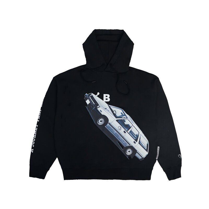 B.A.B.E比比桃 汽车印花帽衫 CAR PRINTING HOODIE 连帽卫衣
