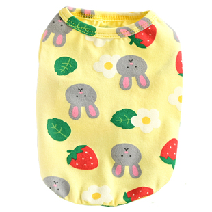 可爱宠物猫咪狗狗衣服纯棉夏季薄款小型犬比熊博美吉娃娃泰迪背心